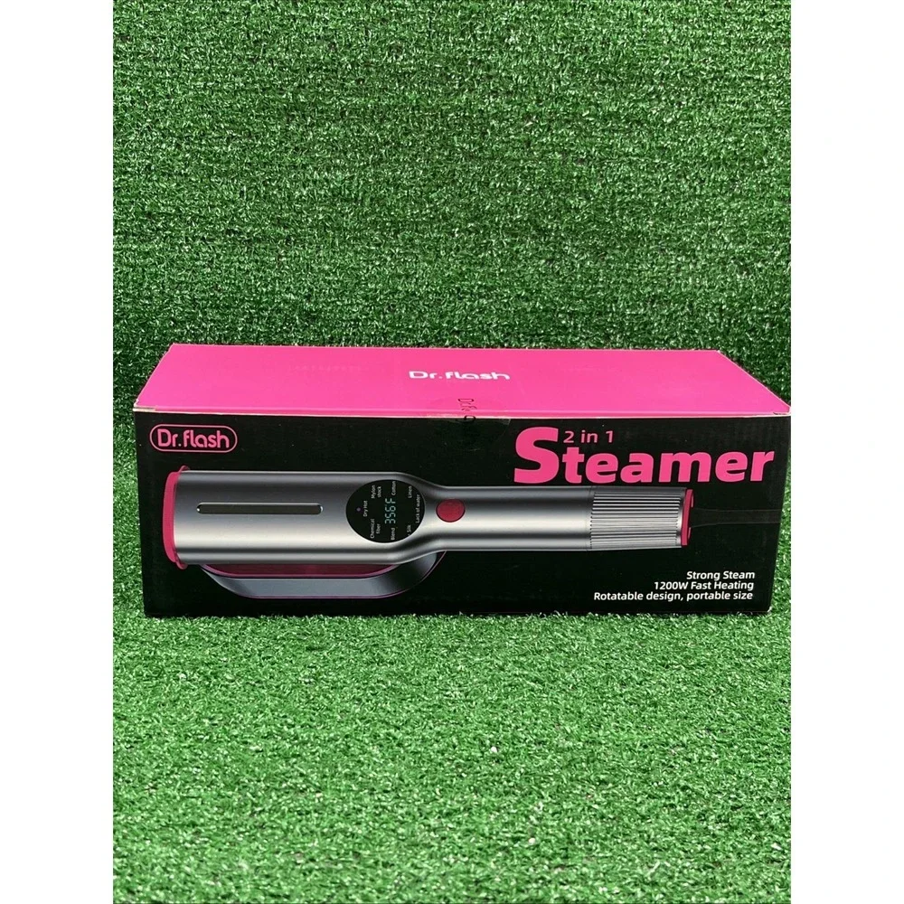 Dr. Flash 2-in-1 Clothes Steamer & Iron 1200W Portable Travel Fast Heating NEW